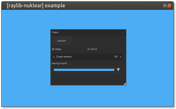 raylib-nuklear-example Screenshot